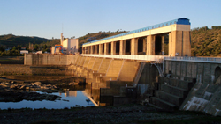 Vista panoramica da Barragem de Belver